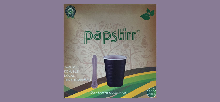 Sıcak veya soğuk içeçeklerinizde karıştırmak için kullababileceğiniz kağıt karıştırıcı.